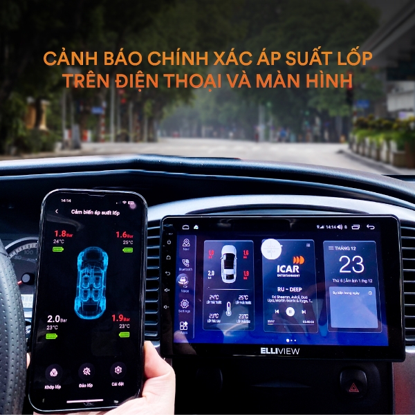 Cảm biến áp suất lốp ICAR Ellisafe IP24